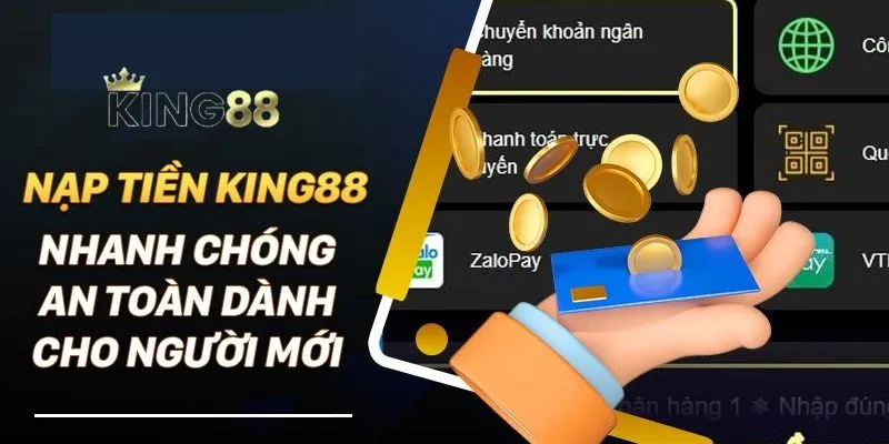 Hướng dẫn 3 cách nạp tiền King88 đơn giản, nhanh chóng