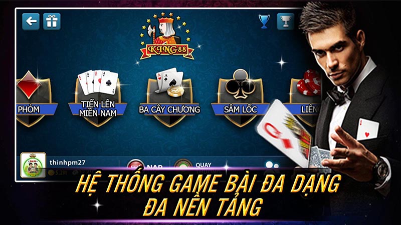 Tham Gia Trải Nghiệm Tại Sảnh Game Bài King88